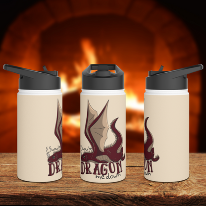 Dragon Me Down Stainless Steel Sip-Top Water Bottle
