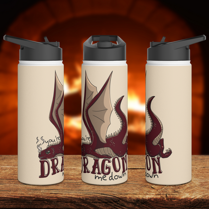 Dragon Me Down Stainless Steel Sip-Top Water Bottle