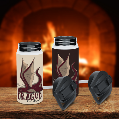 Dragon Me Down Stainless Steel Sip-Top Water Bottle