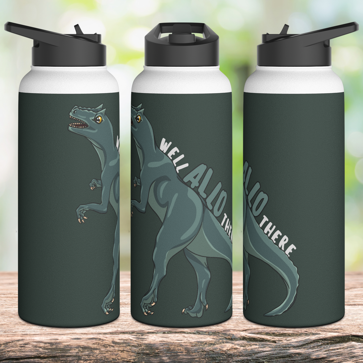 Well Allo There Stainless Steel Sip-Top Water Bottle
