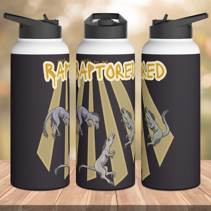 Rapturous Raptors Stainless Steel Sip-Top Water Bottle
