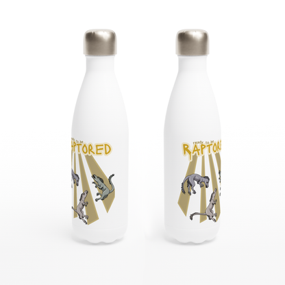 Rapturous Raptors Water Bottle - 17oz Stainless Steel with Raptor Design