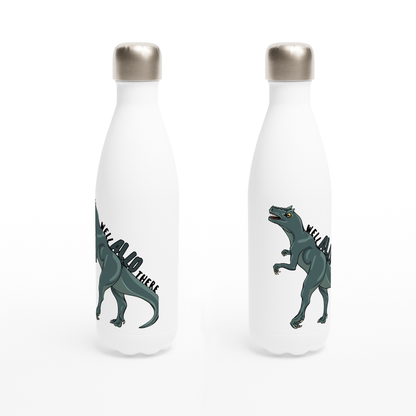Well Allo There Water Bottle - 17oz Stainless Steel with Allosaurus Design