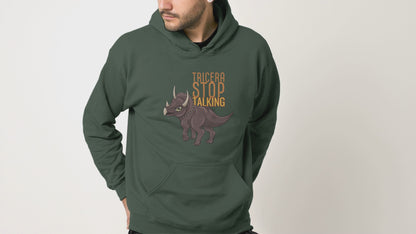 Tricera-Stop Talking Pullover Hoodie