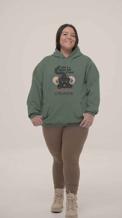 Chaos Cat Pullover Hoodie