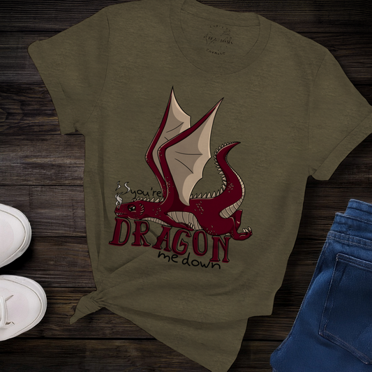 Dragon Me Down T-Shirt – Soft Cotton Tee, Dragon Design, Unisex Fit